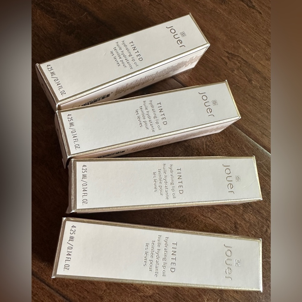 JOUER TINTED LIP OIL 4-PACK BUNDLE!! BRAND NEW/UNNOPENED (FOUR COLORS)